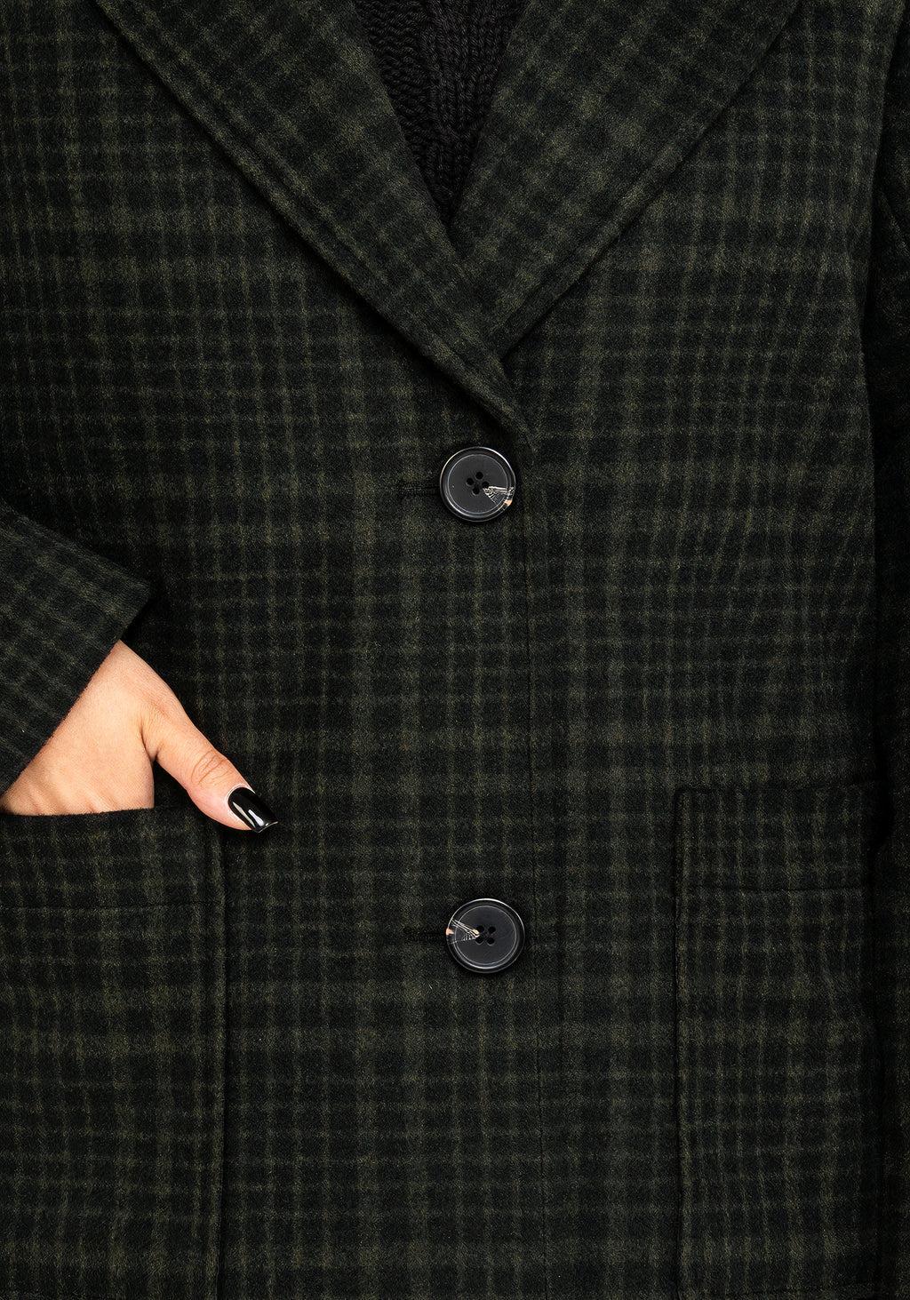 Jackdaw Check Wool Blend Duster Coat Product Image