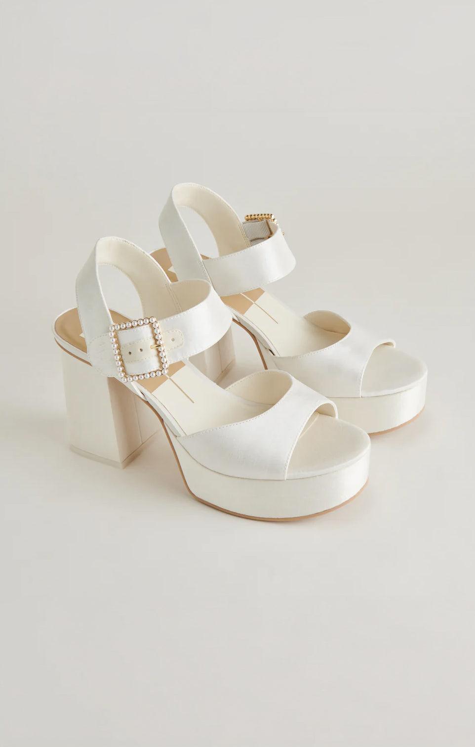 Dolce Vita Bobby Pearl Platform Heel ~ White Pearls Product Image