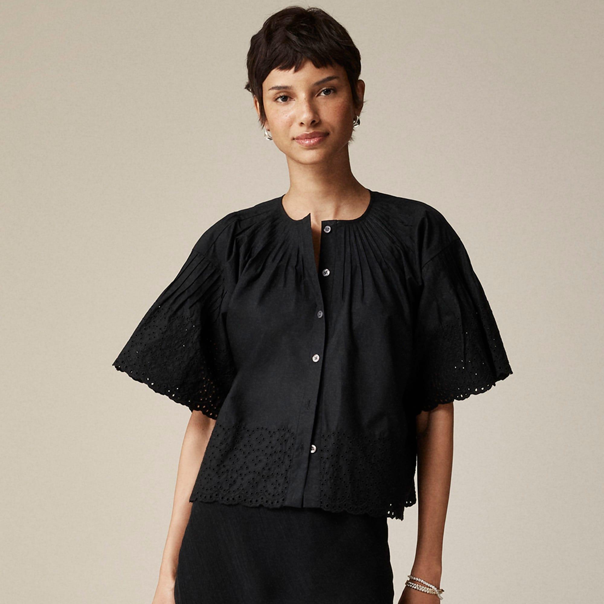 Jolie top in cotton poplin Product Image