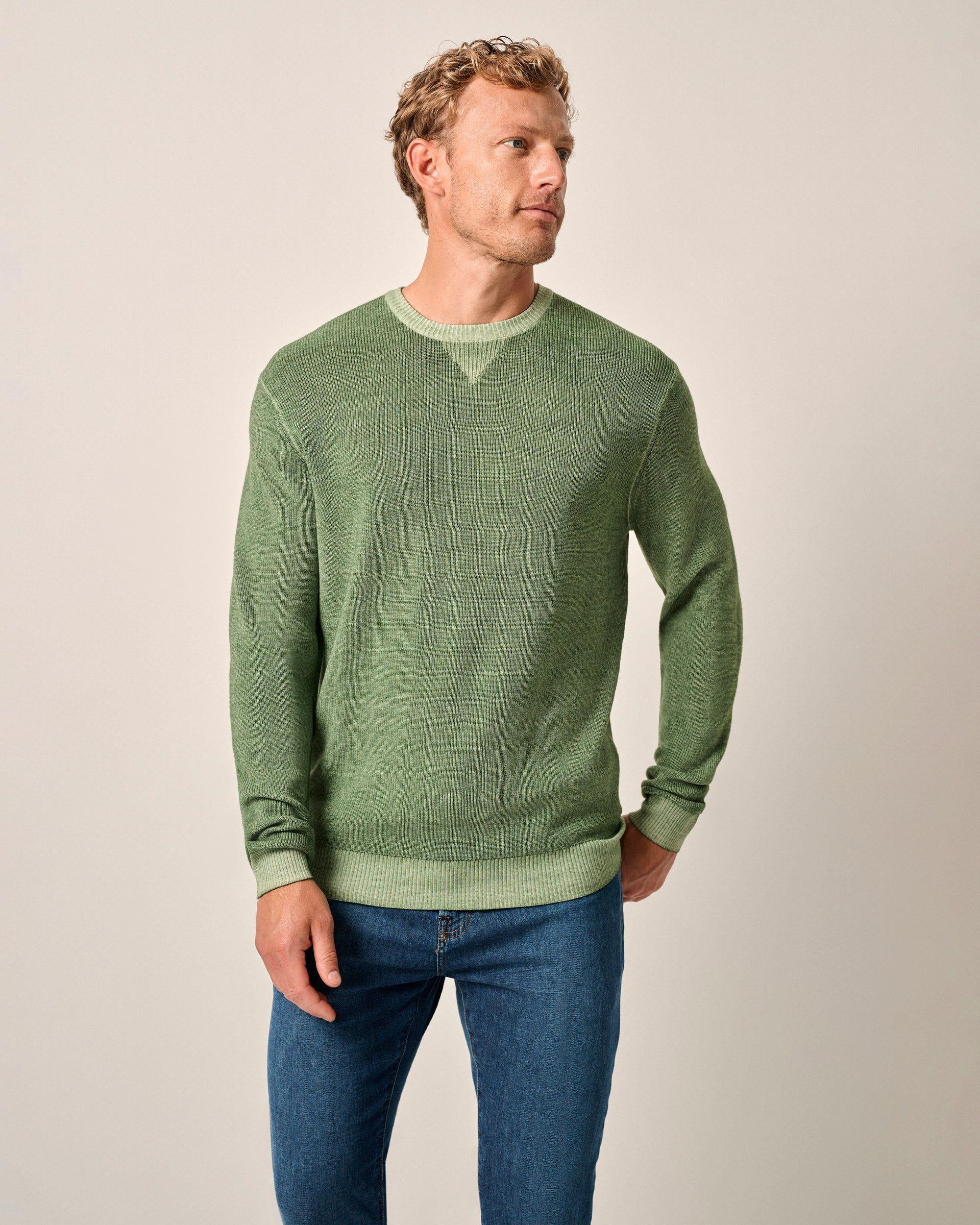 Burgess Garment-Dyed Crewneck Sweater Male Product Image