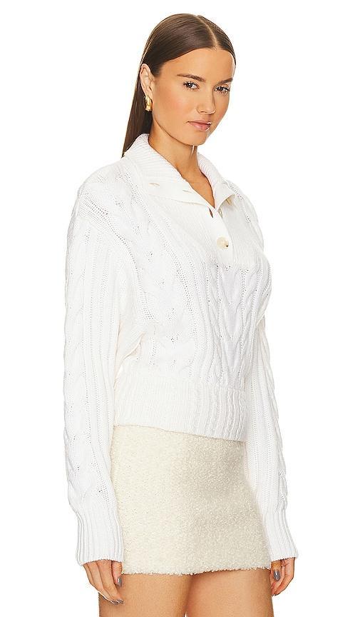 GRLFRND Natae Cable Sweater in Ivory. - size S (also in XL) Product Image