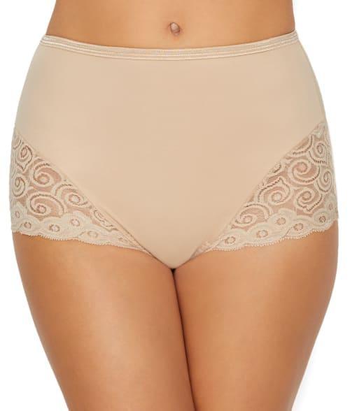 Bali 2-pk. Lace Inset Microfiber Briefs X054 -WHITE Product Image