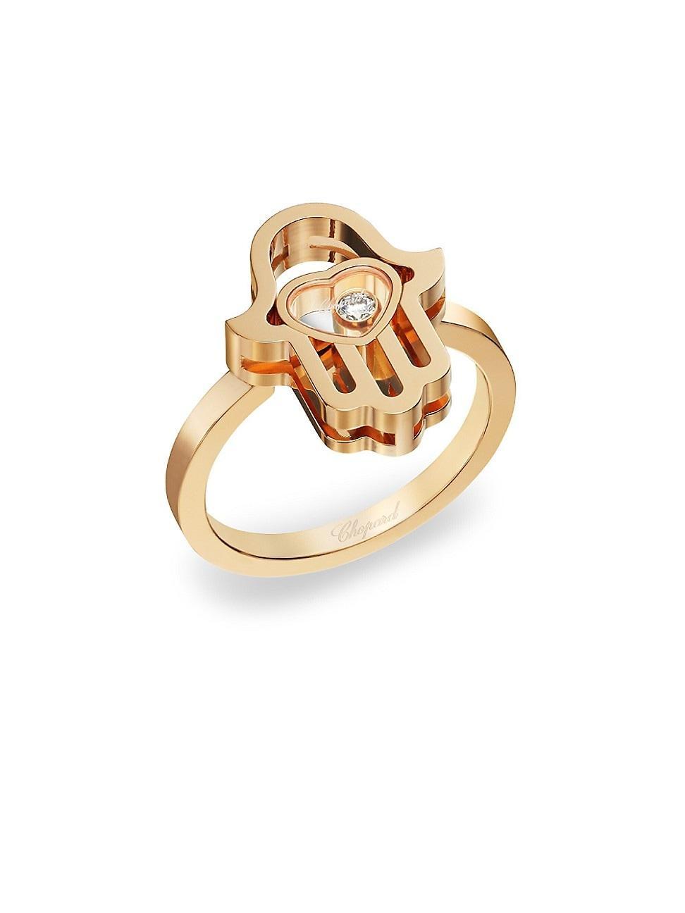 Happy Diamonds & 18K Rose Gold Ring Product Image