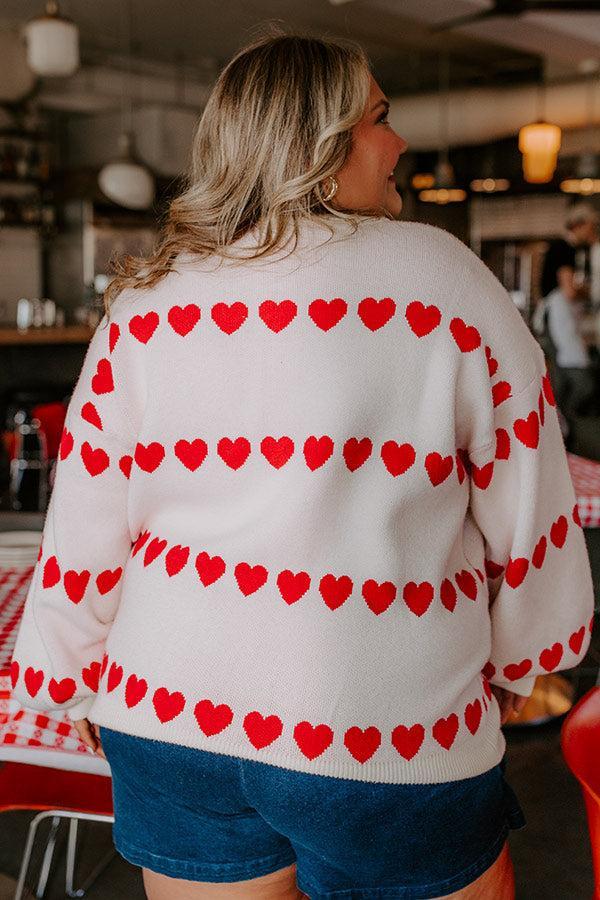 Happy Hearts Knit Sweater Curves Product Image