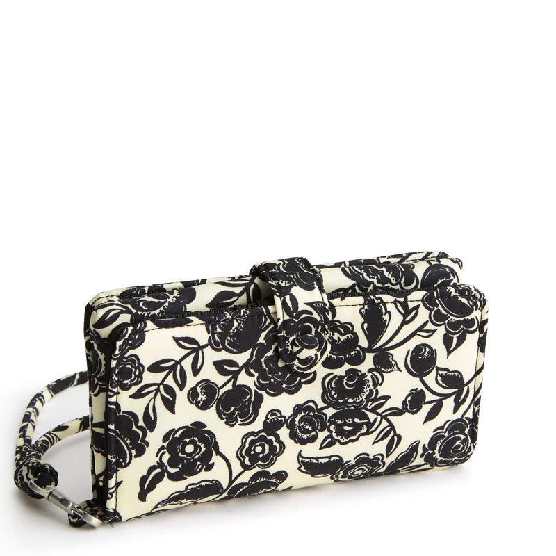 Vera Bradley Phone Wristlet Women in Bubbly Flowers Black White/Black Product Image