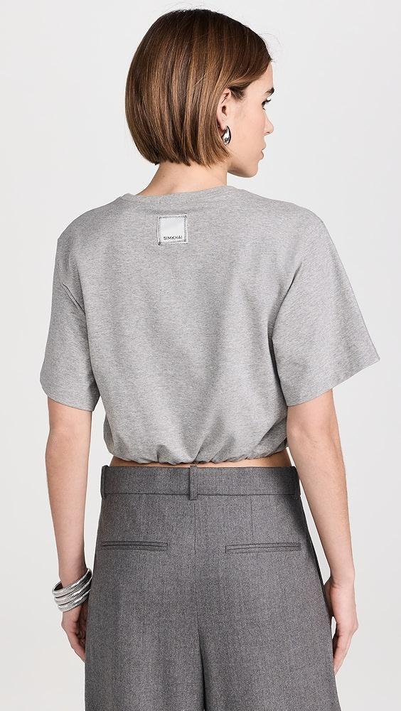 SIMKHAI Jojo Cropped T-Shirt | Shopbop Product Image