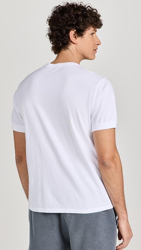 Save Khaki Short Sleeve Pima Henley | Shopbop Product Image