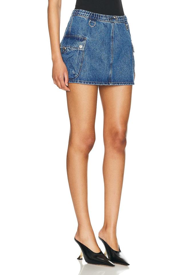 Coperni Cargo Mini Skirt in Blue Product Image