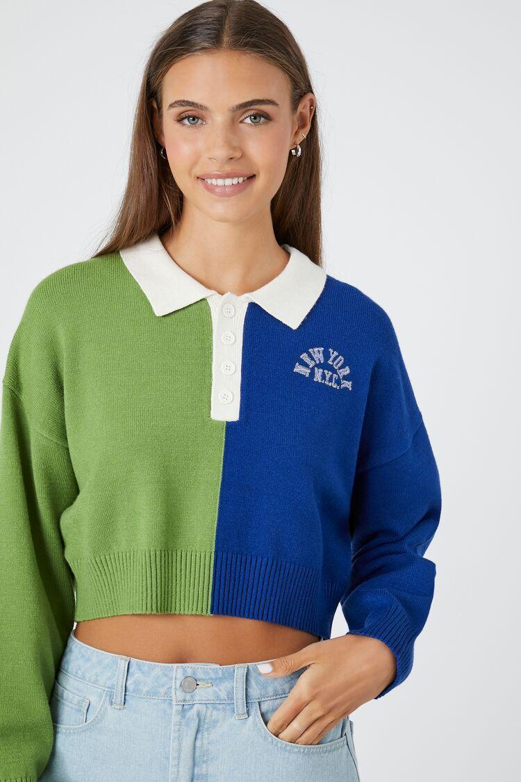 New York Graphic Rugby Sweater | Forever 21 Product Image