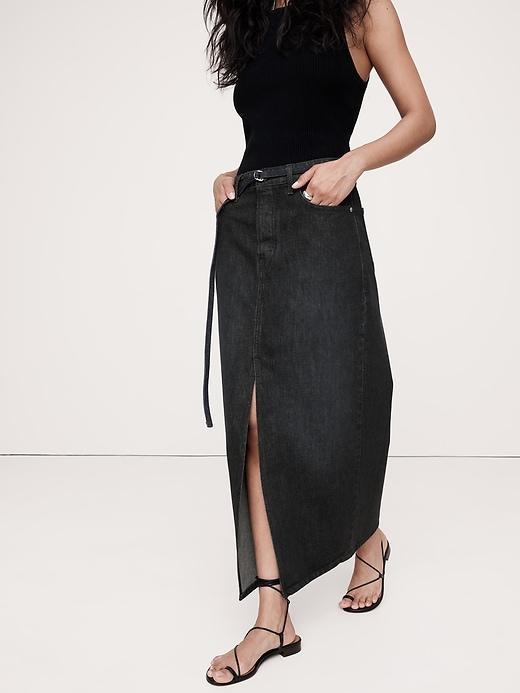 Denim Maxi Skirt product image