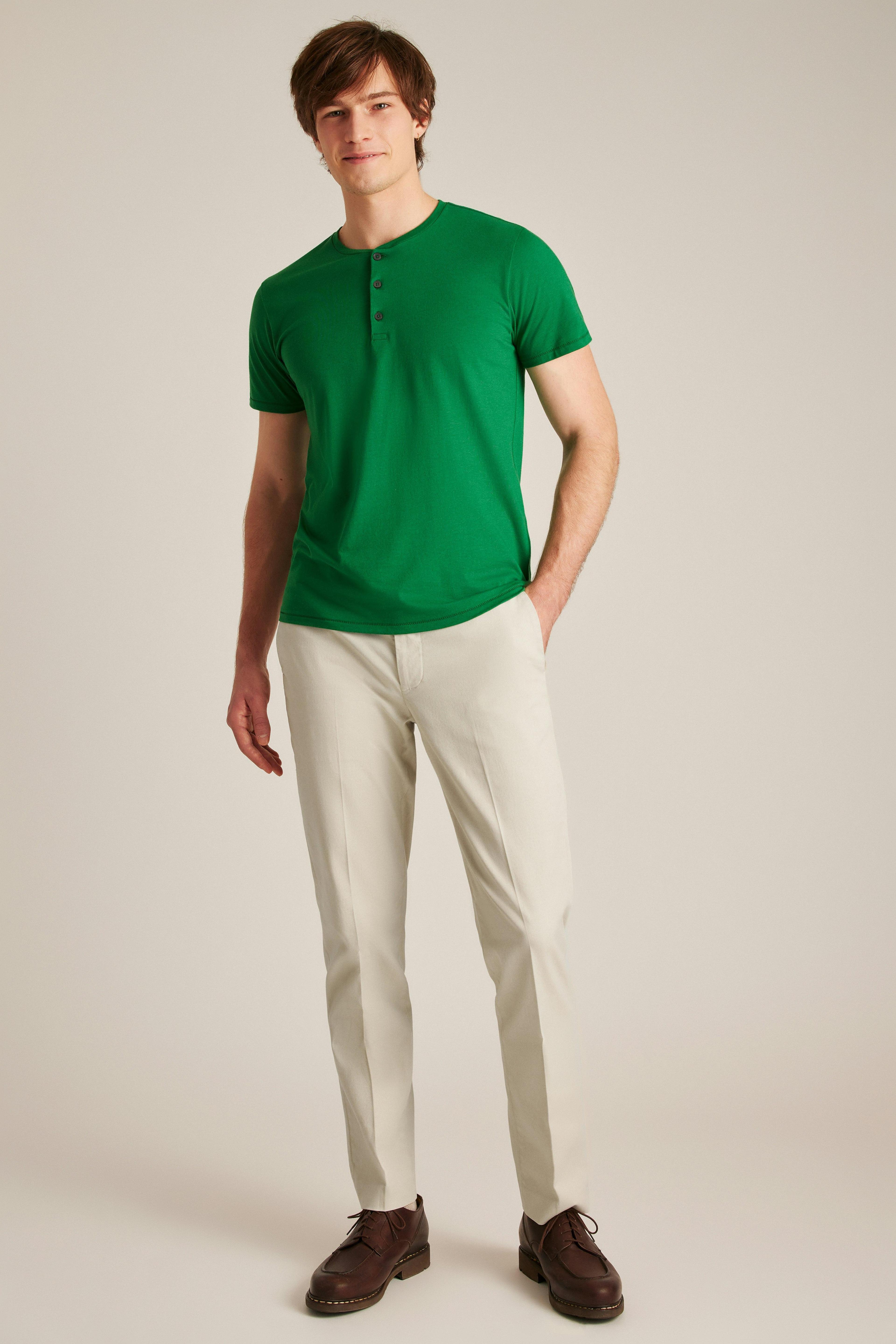 Pima Performance Short Sleeve Henley Product Image