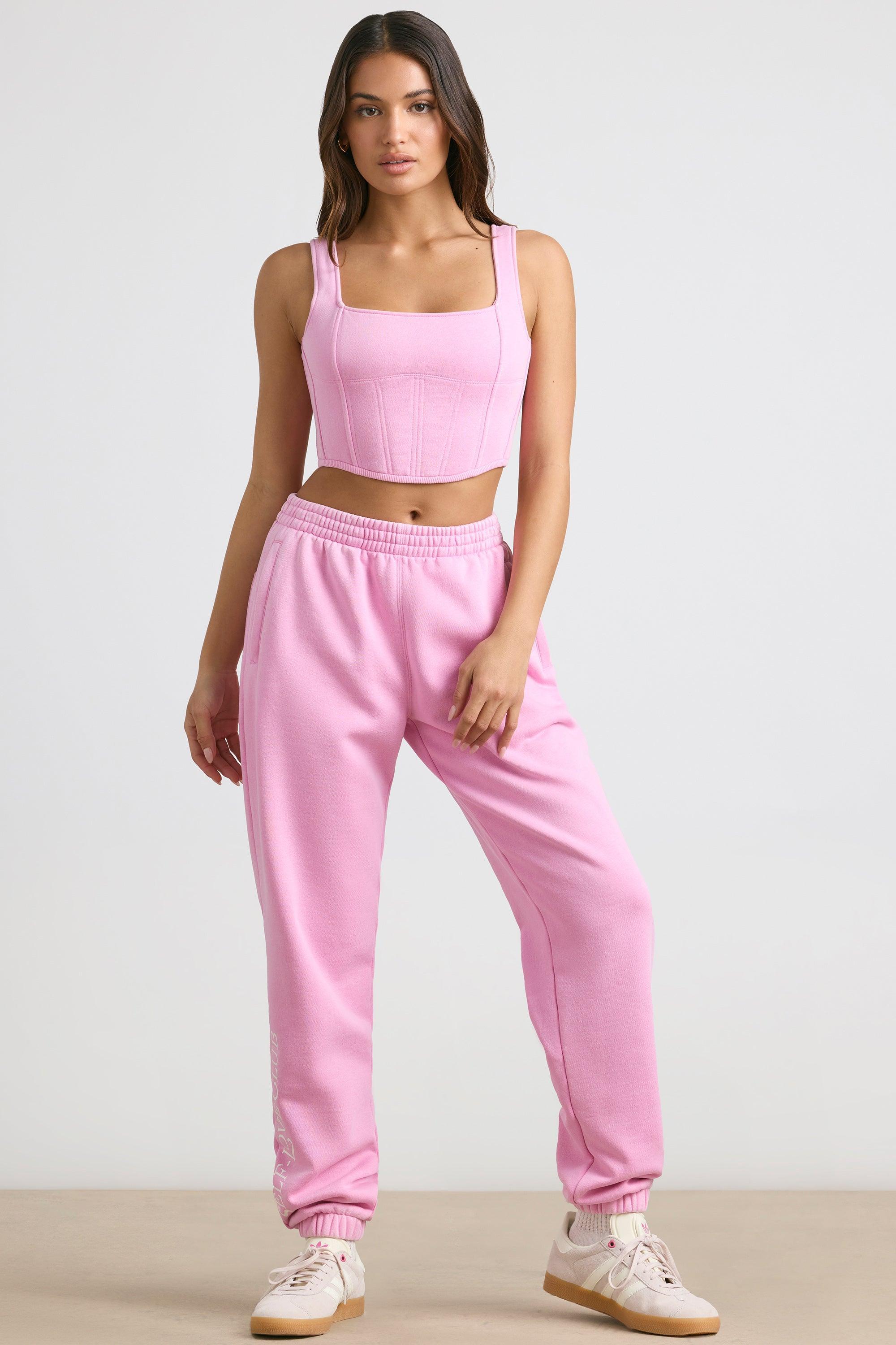 Oversized Joggers in Bubblegum Pink Product Image