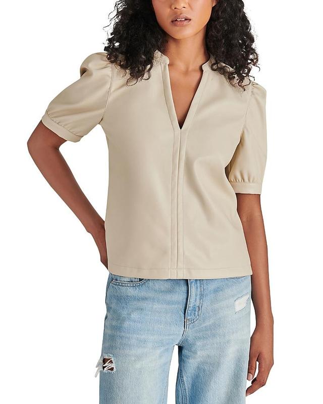 Steve Madden Jane Faux Leather Top Product Image