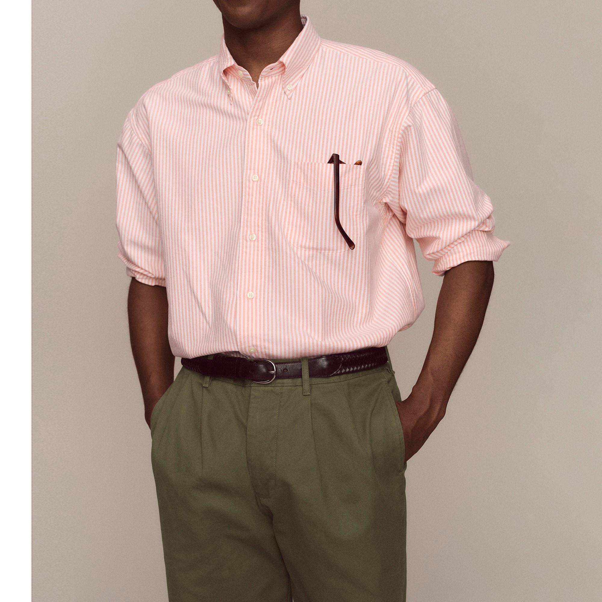 Classic double-pleated chino pant Product Image