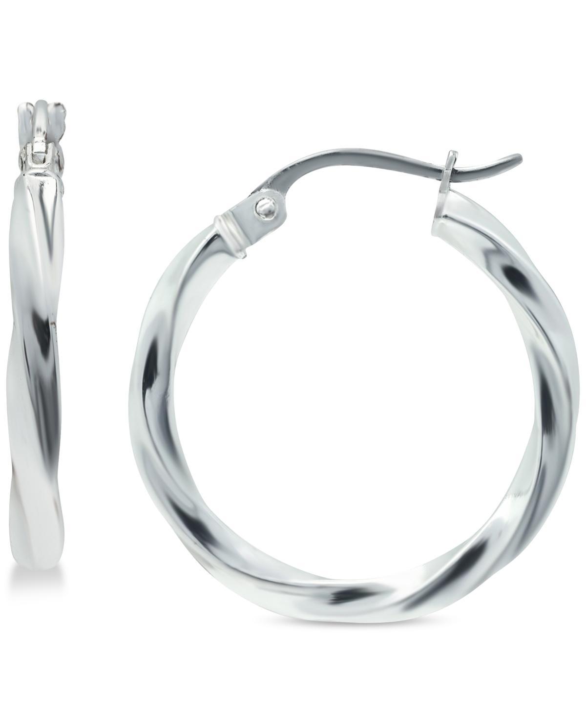 Giani Bernini Twist Hoop Earrings in Sterling Silver, Created for Macys Product Image