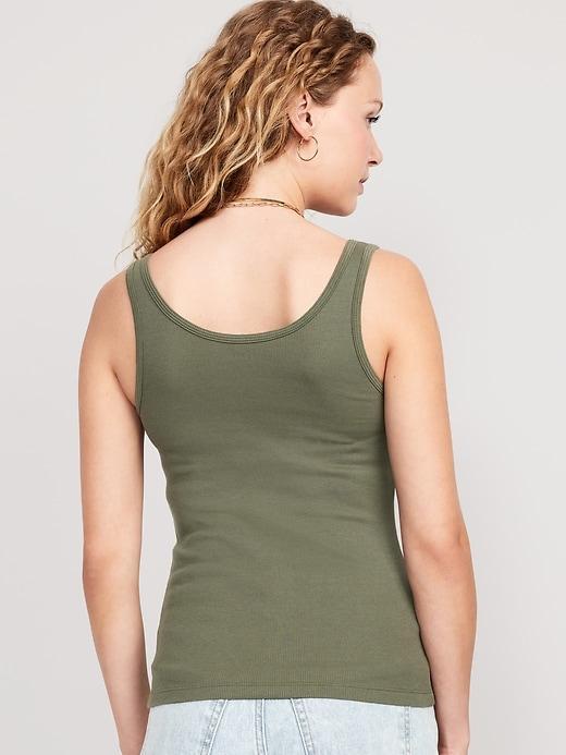 First-Layer Rib-Knit Tank Top Product Image