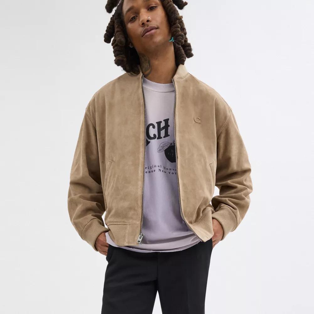 Lightweight Suede Jacket Product Image