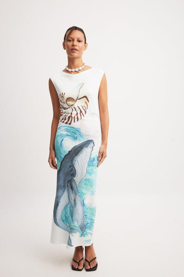 Printed Jersey Maxi Dress Product Image