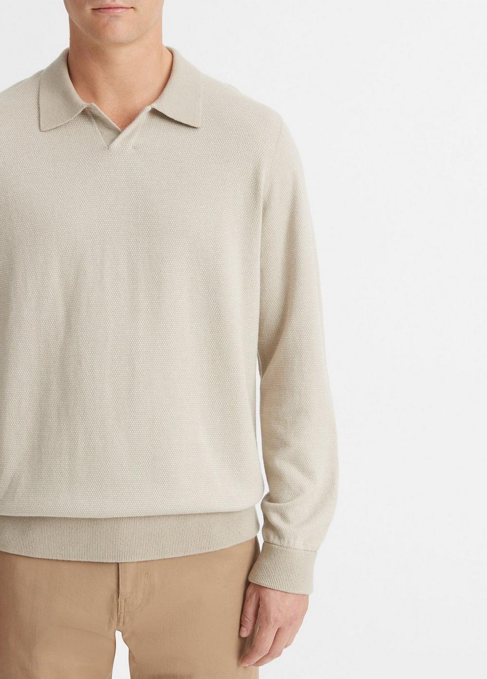 Birdseye Johnny Collar Sweater Product Image