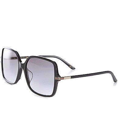 Gucci Womens GG1448SA Petite Web 59mm Square Sunglasses Product Image