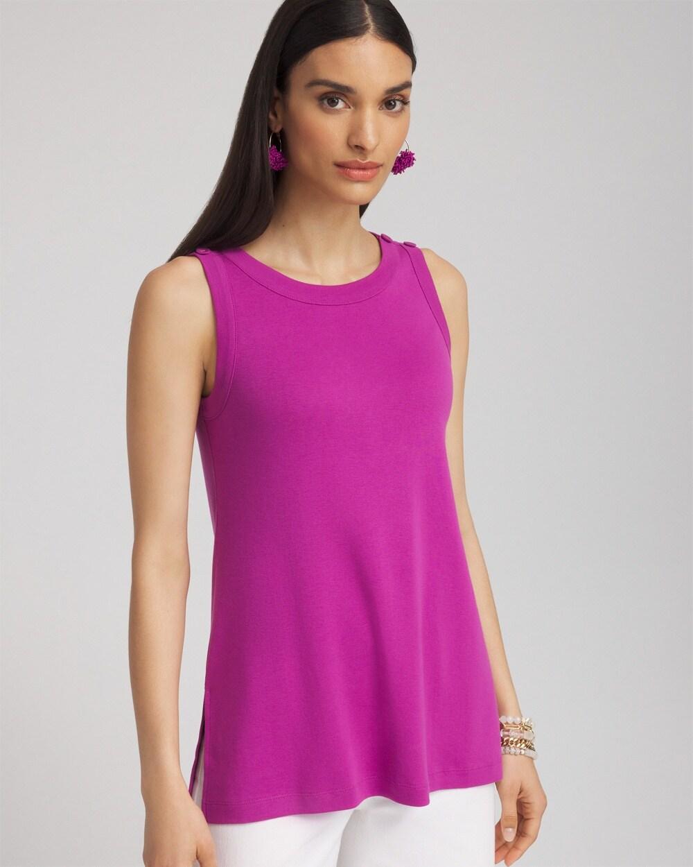 Women's Button Detail Tunic Top Product Image