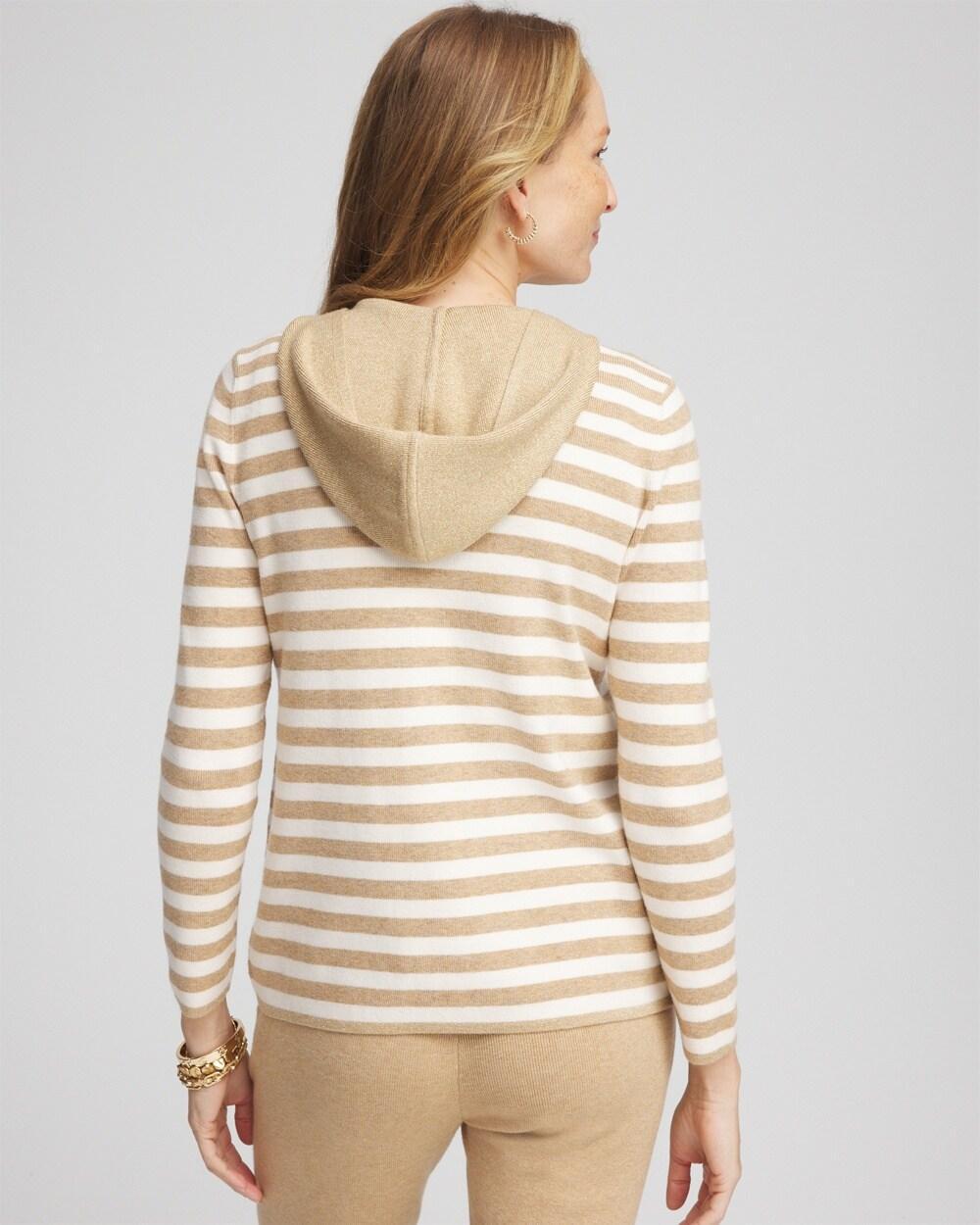 Zenergy® Luxe Striped Hooded Cardigan Product Image