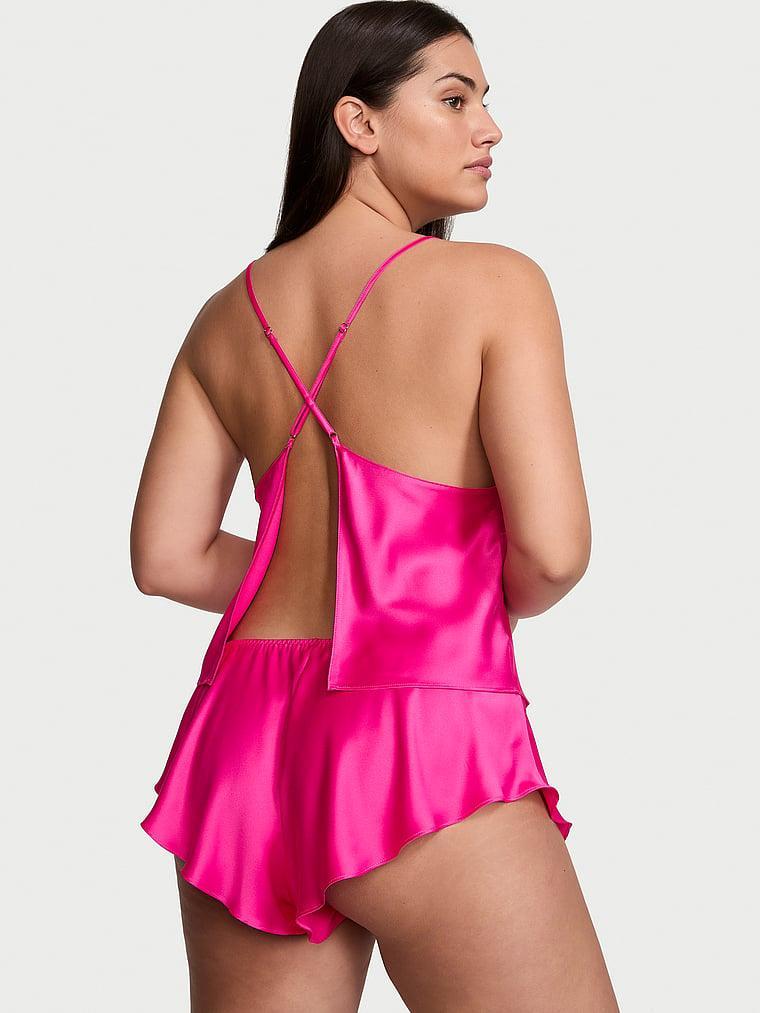 Satin Open-Back Cami & Shorts Set Product Image