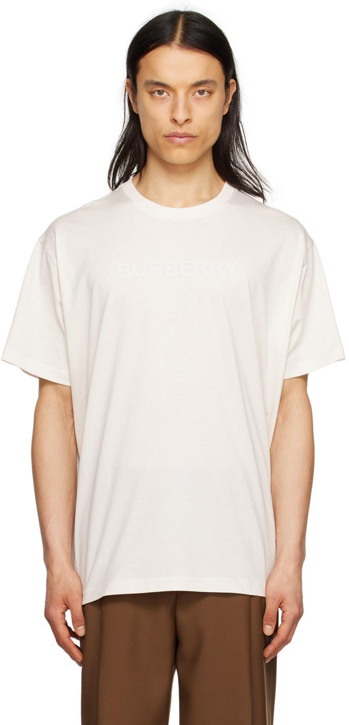 Off-white Crewneck T-shirt In Salt Product Image