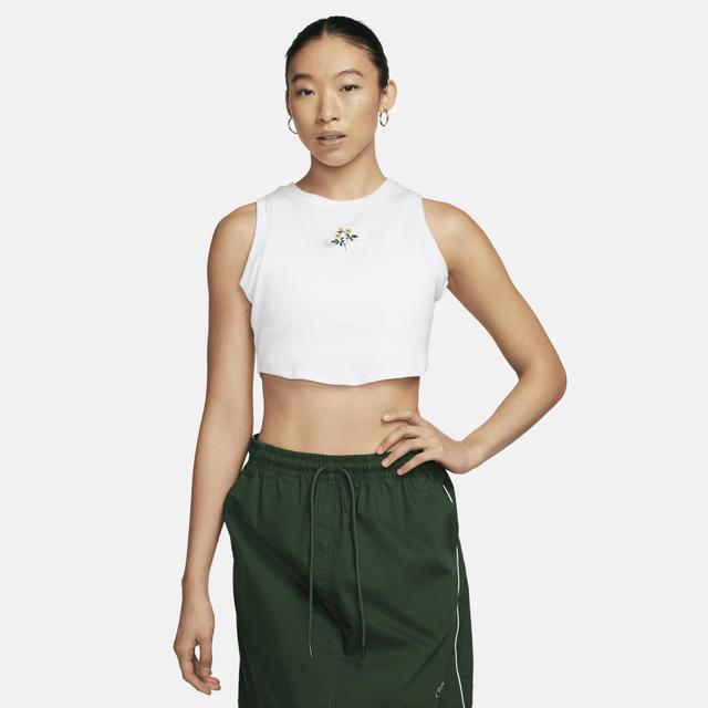 Women's Nike Sportswear Essential Cropped Ribbed Tank Top Product Image