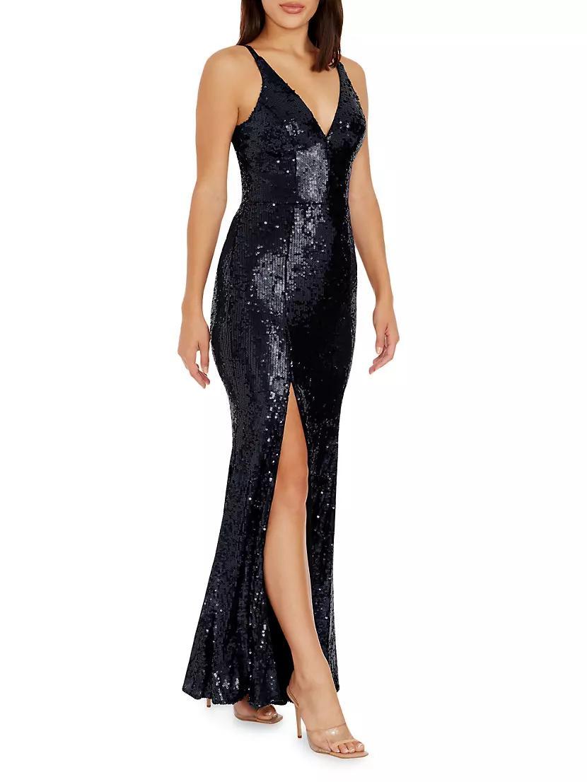 Iris Sequin Maxi Dress Product Image