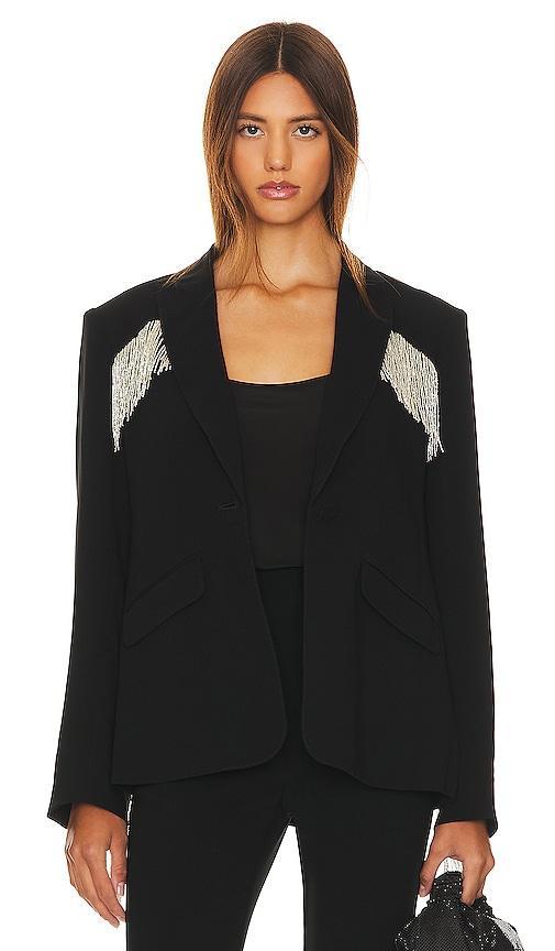 Cinq a Sept Beaded Fringe Ira Blazer Size 0. Product Image