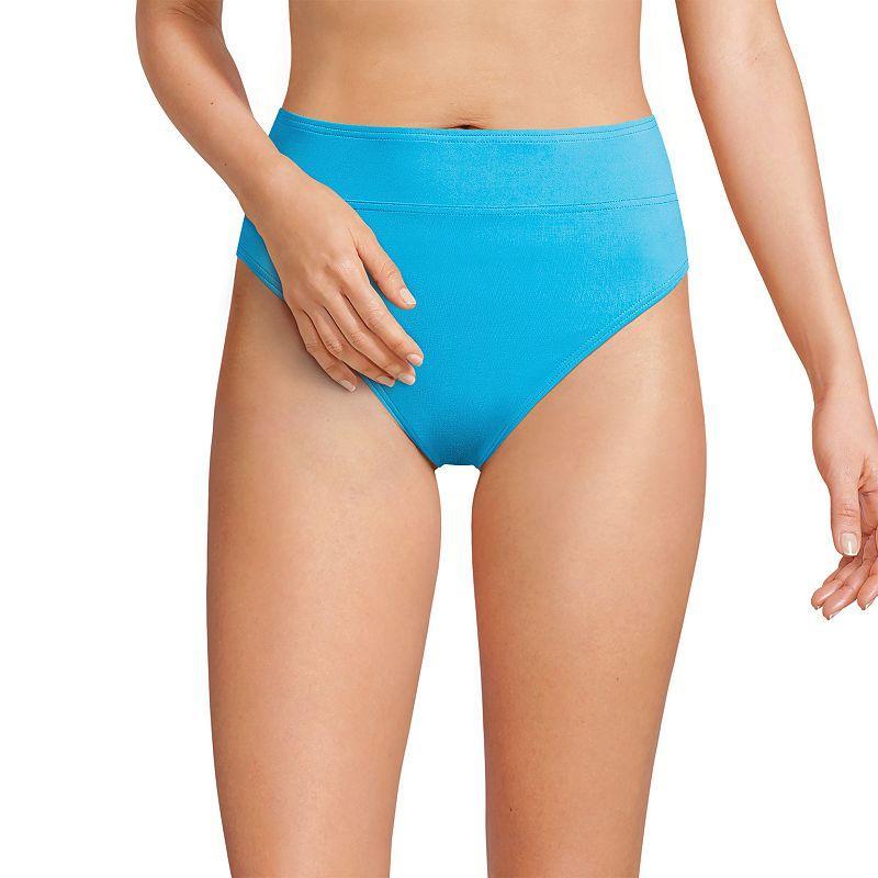 Womens Lands End High-Waisted Bikini Bottoms Product Image