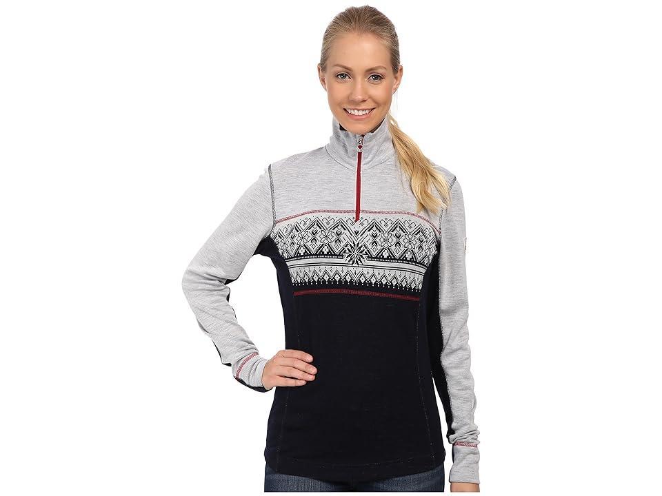 Dale of Norway Moritz Basic Sweater (Navy/White Mel/Raspberry) Women's Sweater Product Image