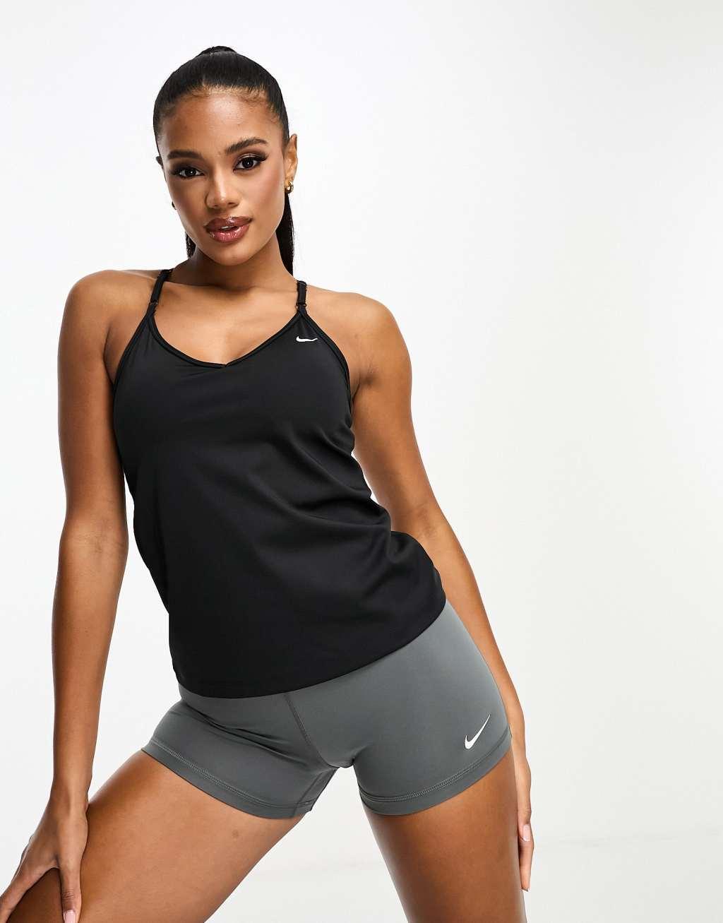 Nike Training Dri-FIT Indy Bra tank in black product image