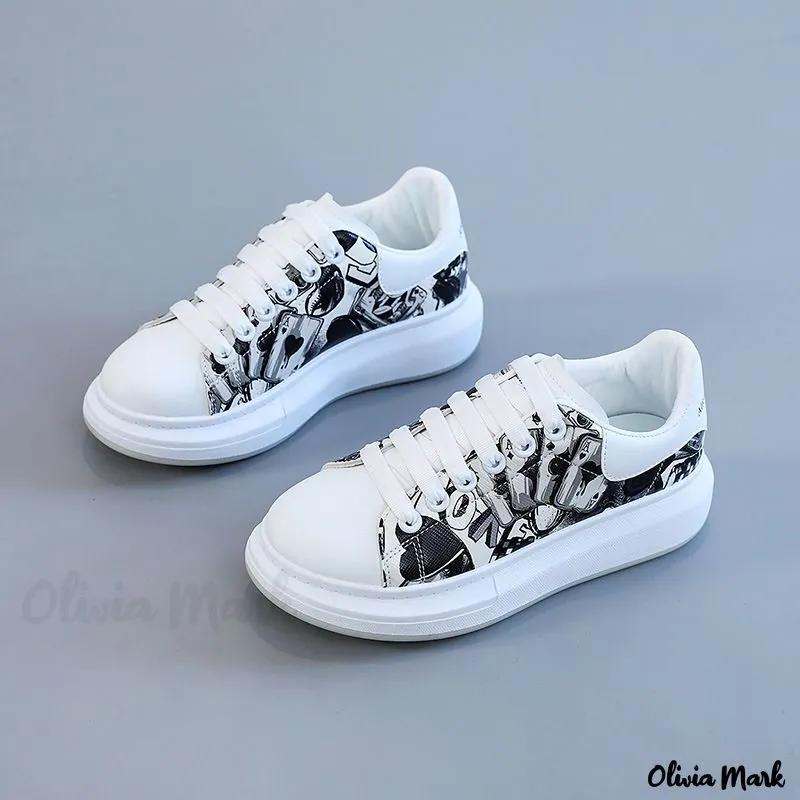 Olivia Mark – Small White Shoes Air Cushion Maikun Casual Skate Shoes Sports. Product Image