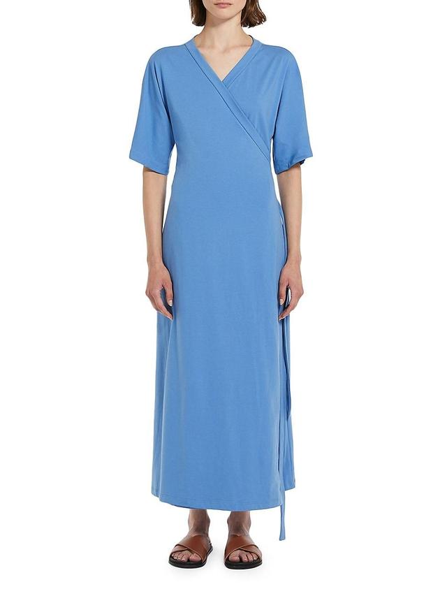 Womens Pisano Cotton-Blend Wrap Dress Product Image