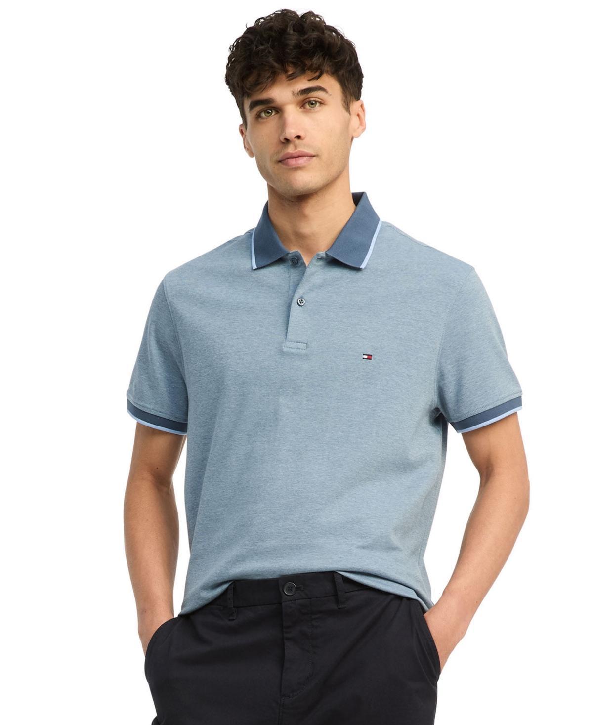 Tommy Hilfiger Men's Regular Fit Two-Tone Interlock Polo Product Image