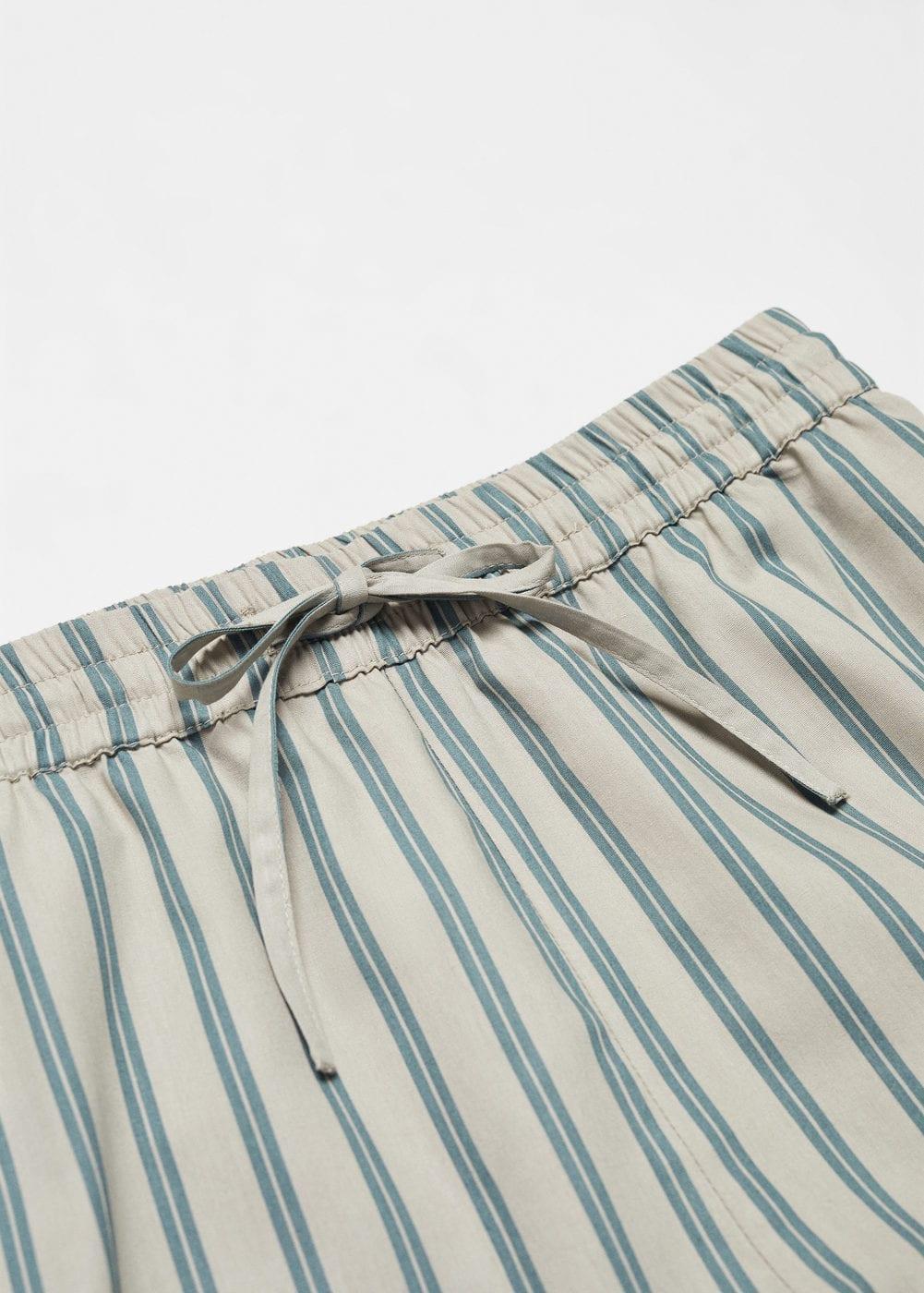 MANGO Stripe Cotton Pajamas Product Image