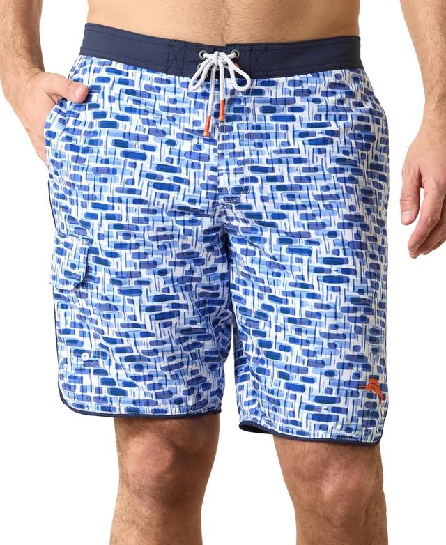 Mens Baja Painted Geo Swim Trunks Product Image