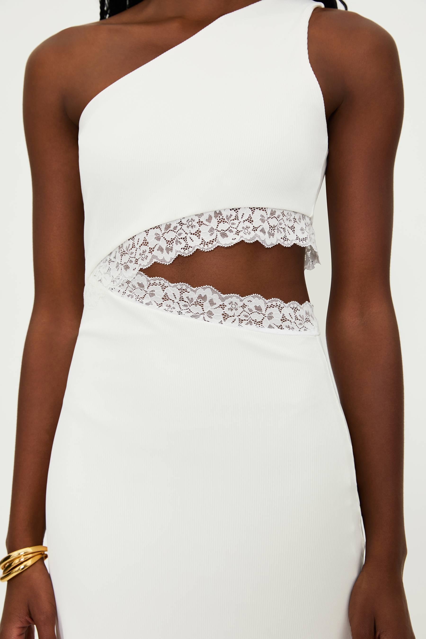 Genevieve Lace Dress White Product Image