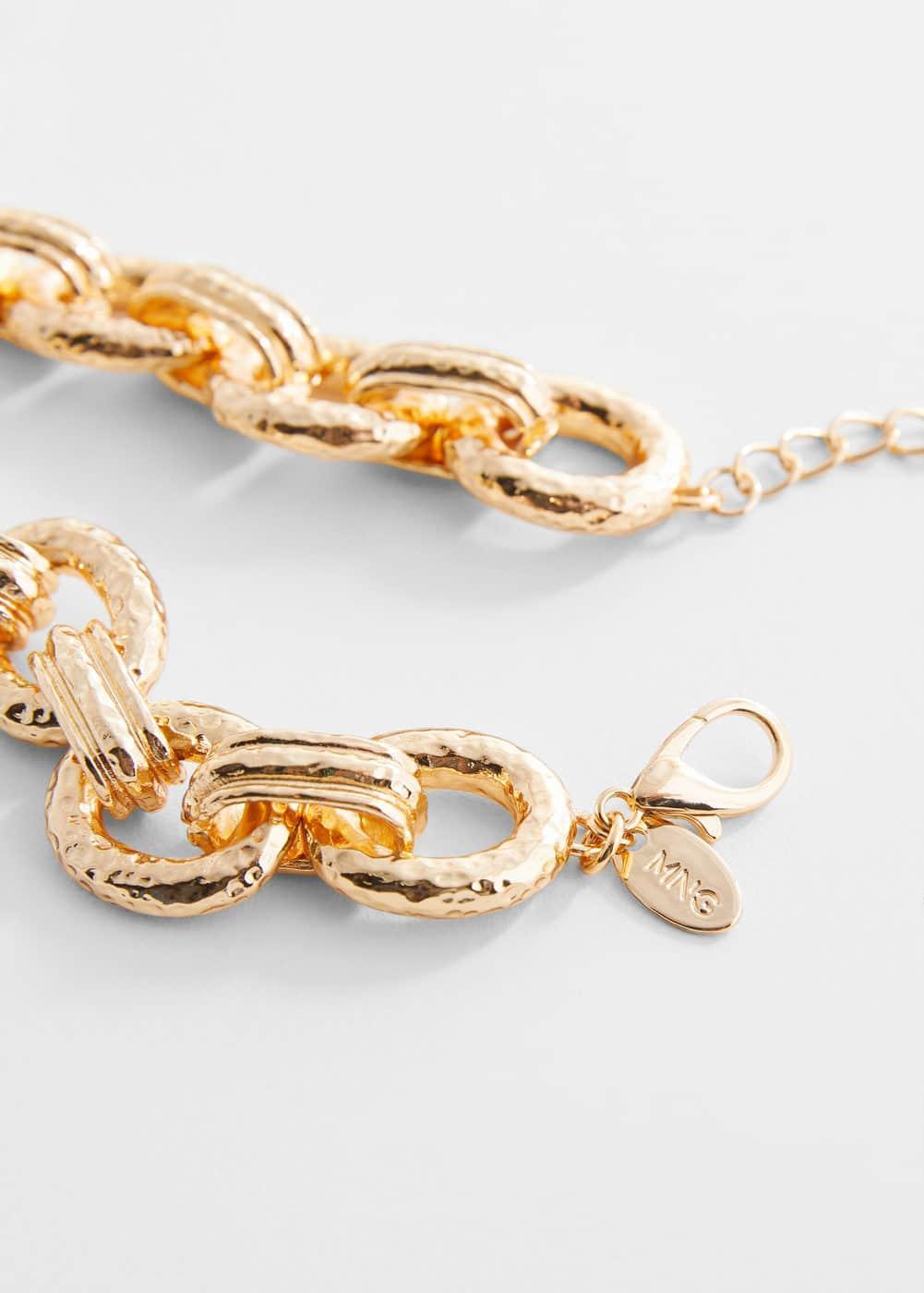 MANGO - Textured chain necklace - One size - Women Product Image