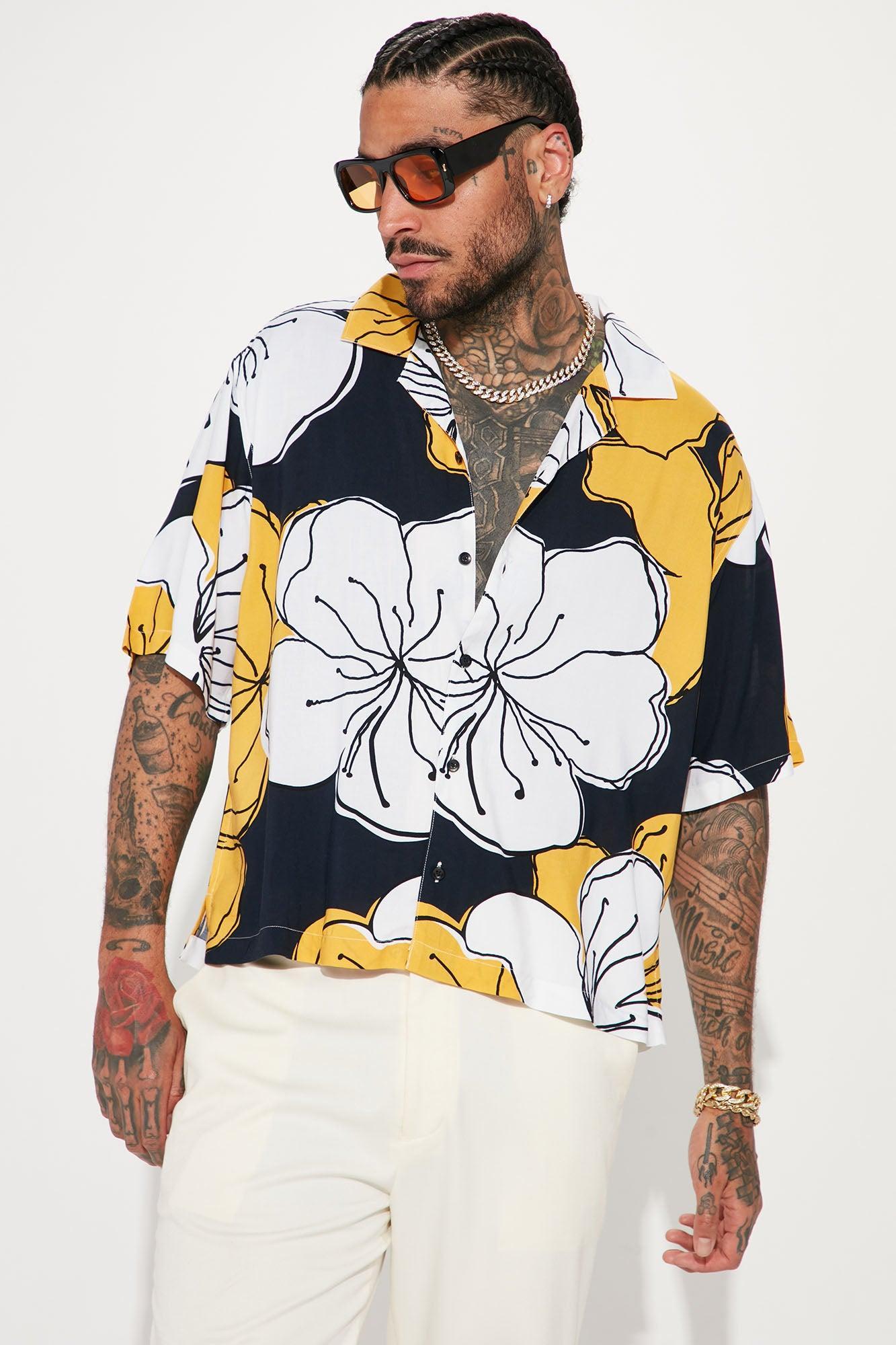 Higher Wave Button Up Shirt - Multi Color Product Image