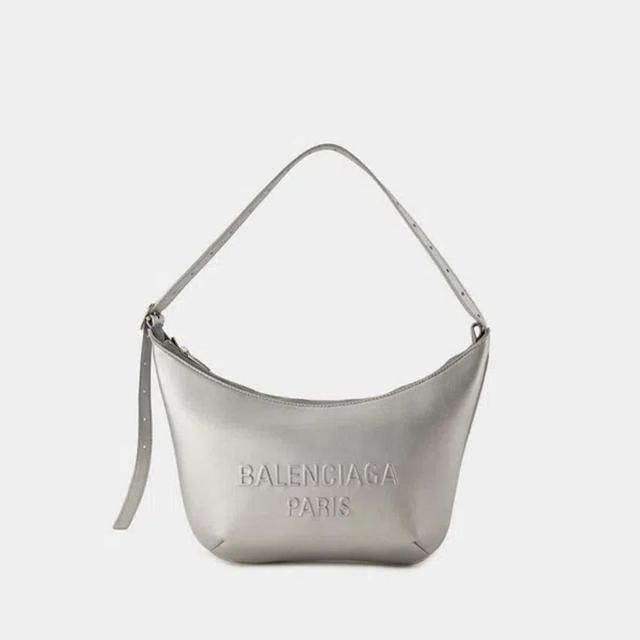 BALENCIAGA Mary Kate Sling Schultertasche -  - Leder - Silber In Silver Product Image