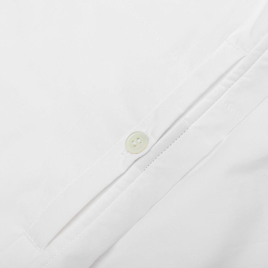 L/S Button Up Shirt - White Male Product Image