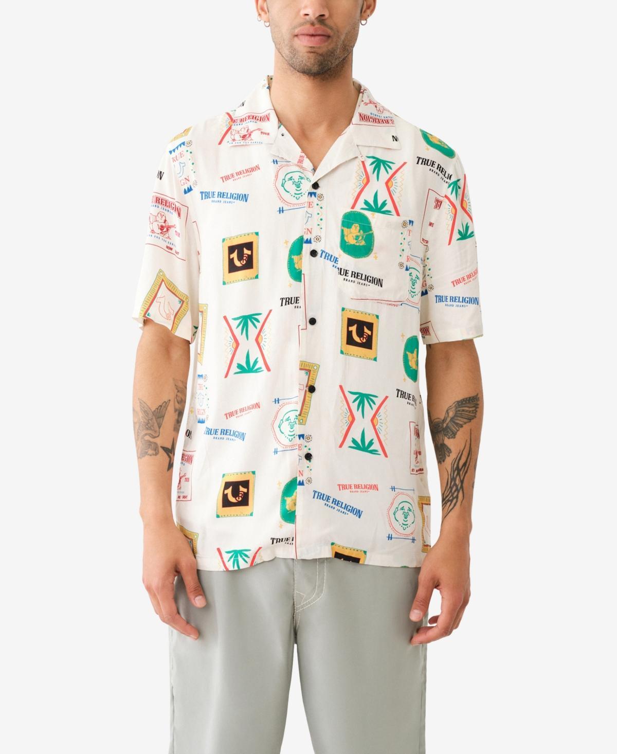 True Religion Mens Short Sleeve Camp Collar Resort Shirt Product Image