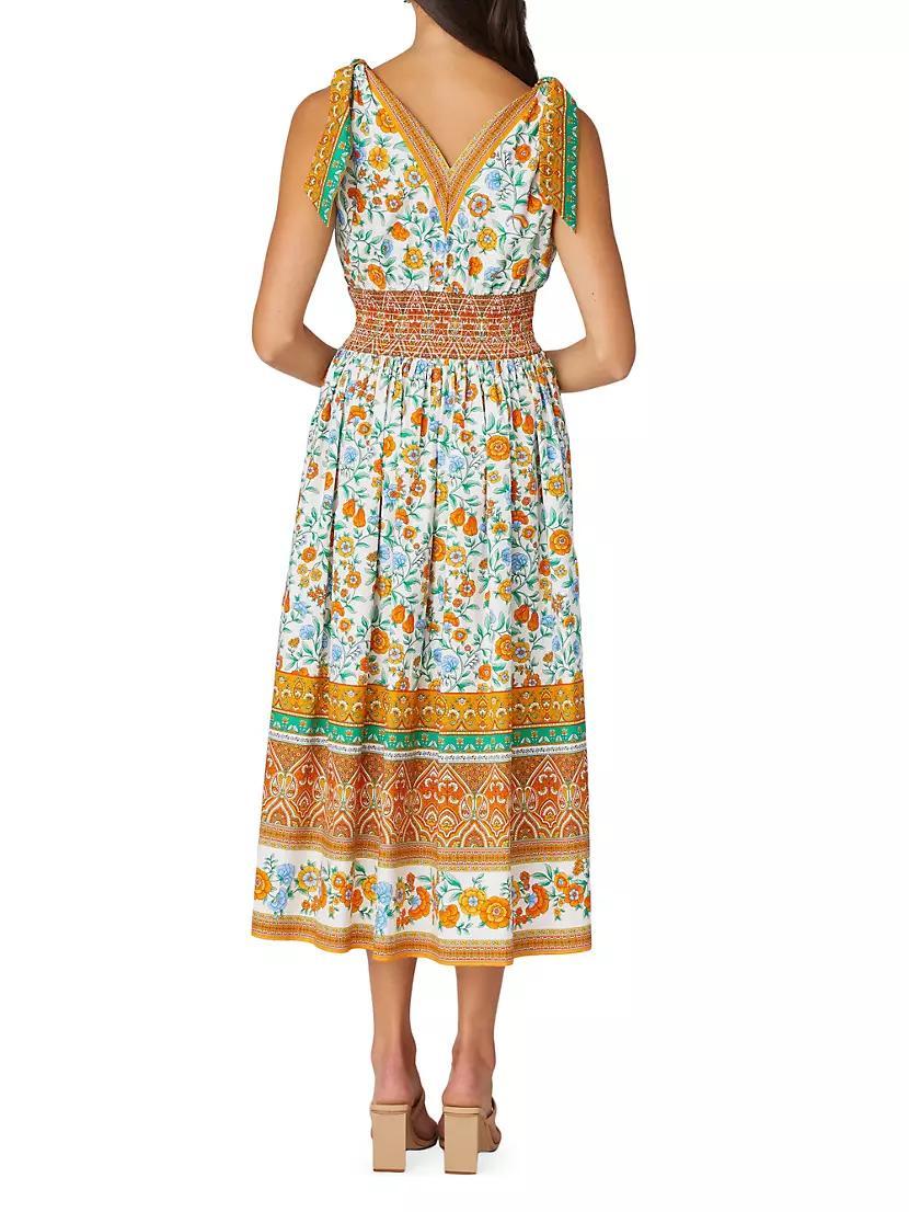 Bree Floral V-Neck Midi-Dress Product Image