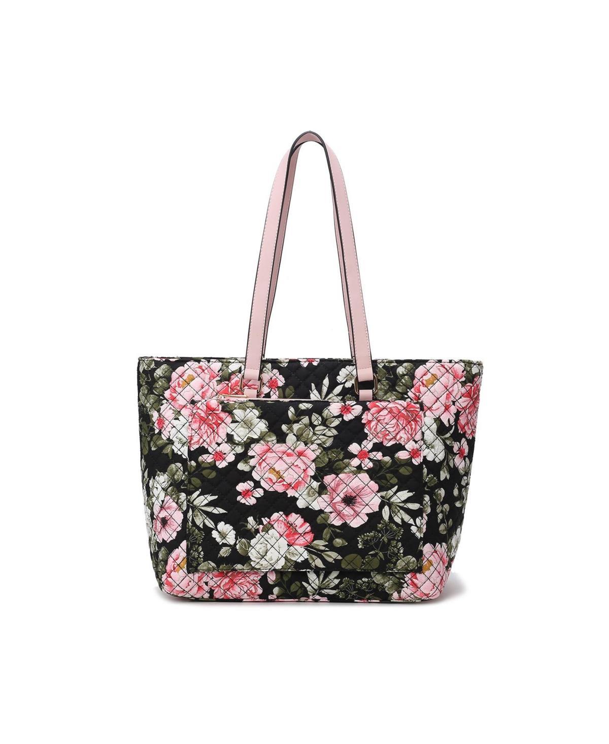 Mkf Collection Hallie Quilted floral Pattern Womens Tote Bag by Mia K Product Image