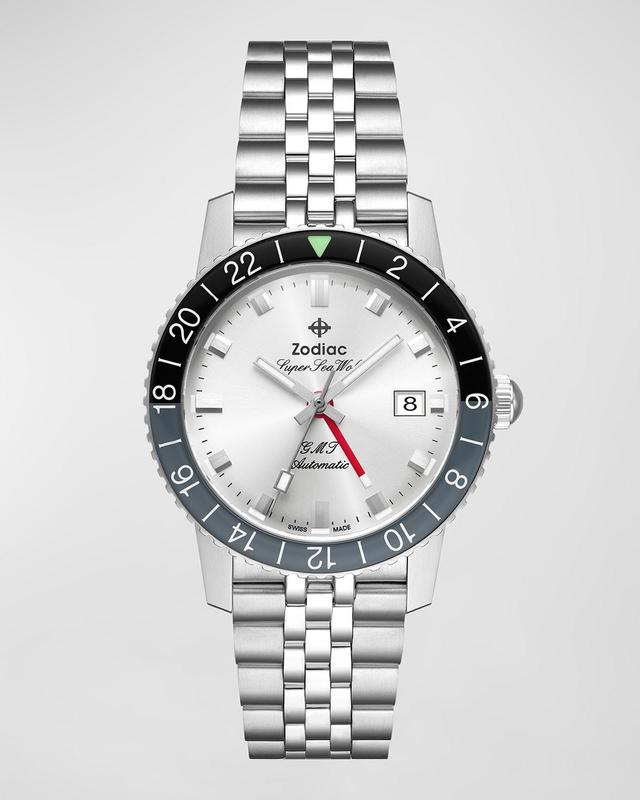 Mens Super Sea Wolf GMT Automatic Bracelet Watch, 40mm Product Image