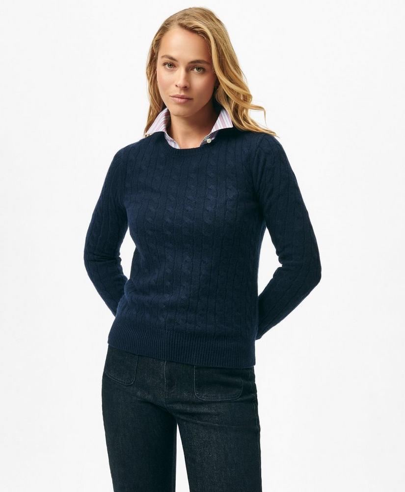 Cashmere Cable Crewneck Sweater product image