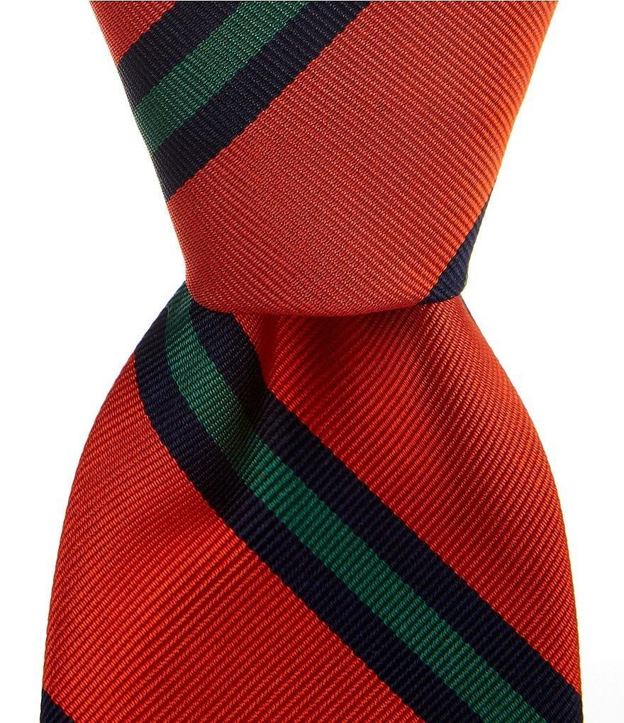 Polo Ralph Lauren Heritage Striped 3.5#double; Silk Repp Tie Product Image